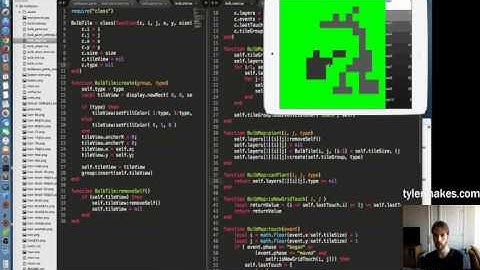 TylerMakes -  Making a Game in Corona SDK Part 4
