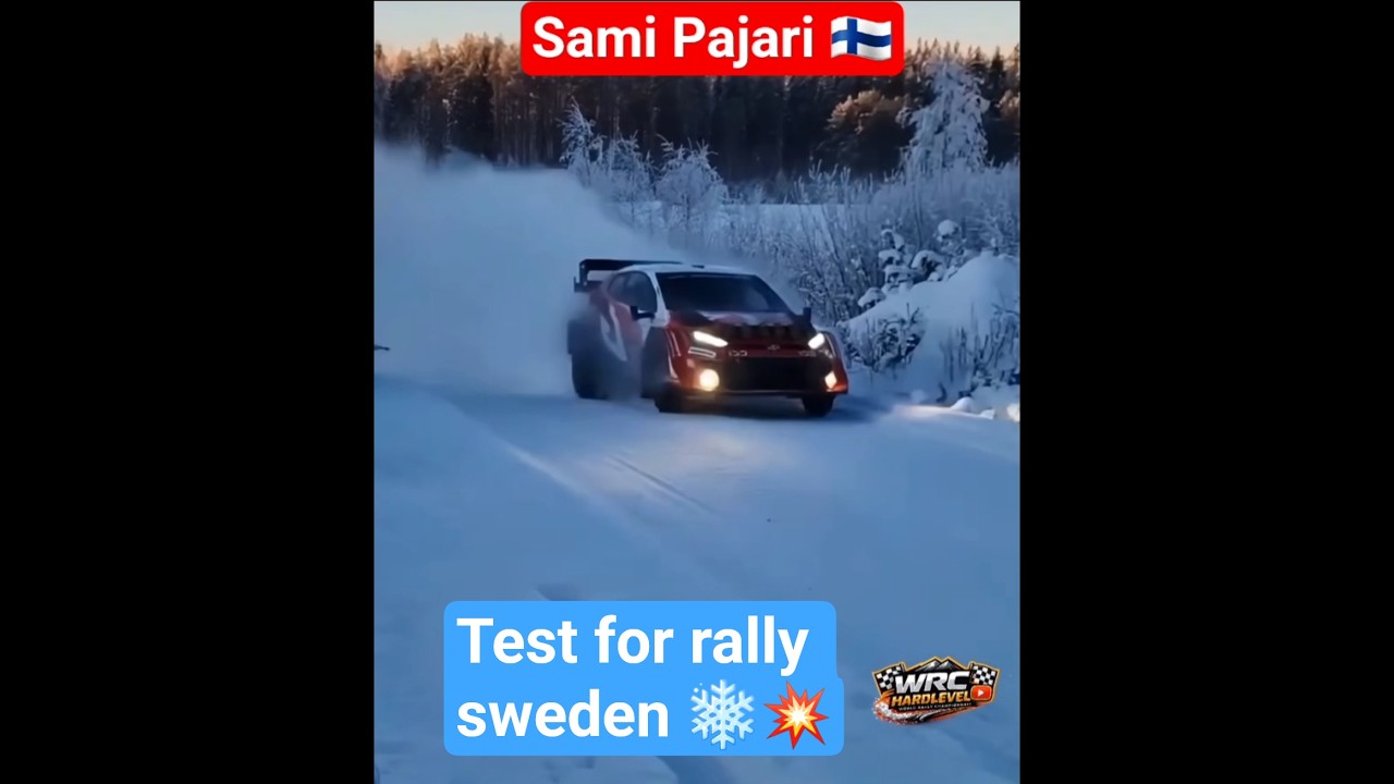 FIRST LOOK ❄️ Sami Pajari🇫🇮 FLAT OUT on SNOW And Ice Test For Sweden!