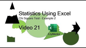 Data Analysis Using Chi square in Excel.. Hypothesis testing