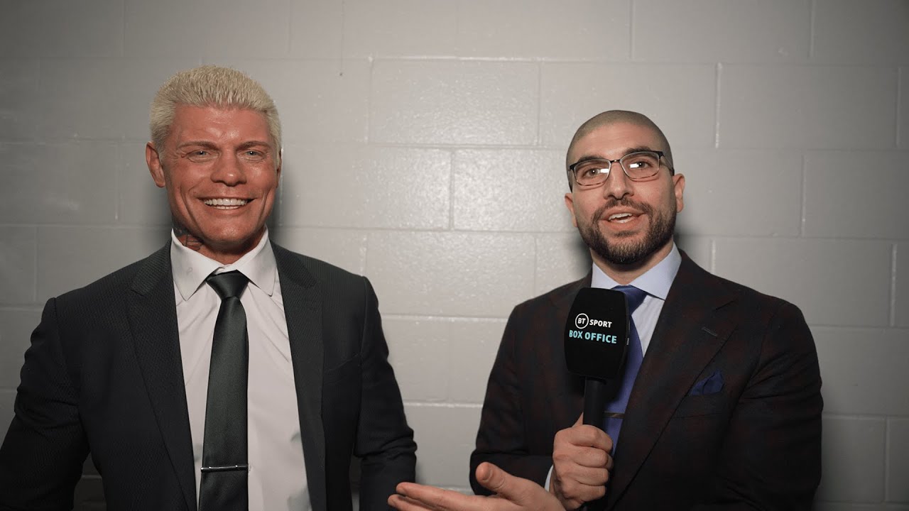 Royal Rumble winner Cody Rhodes gives his reaction to Ariel Helwani | 