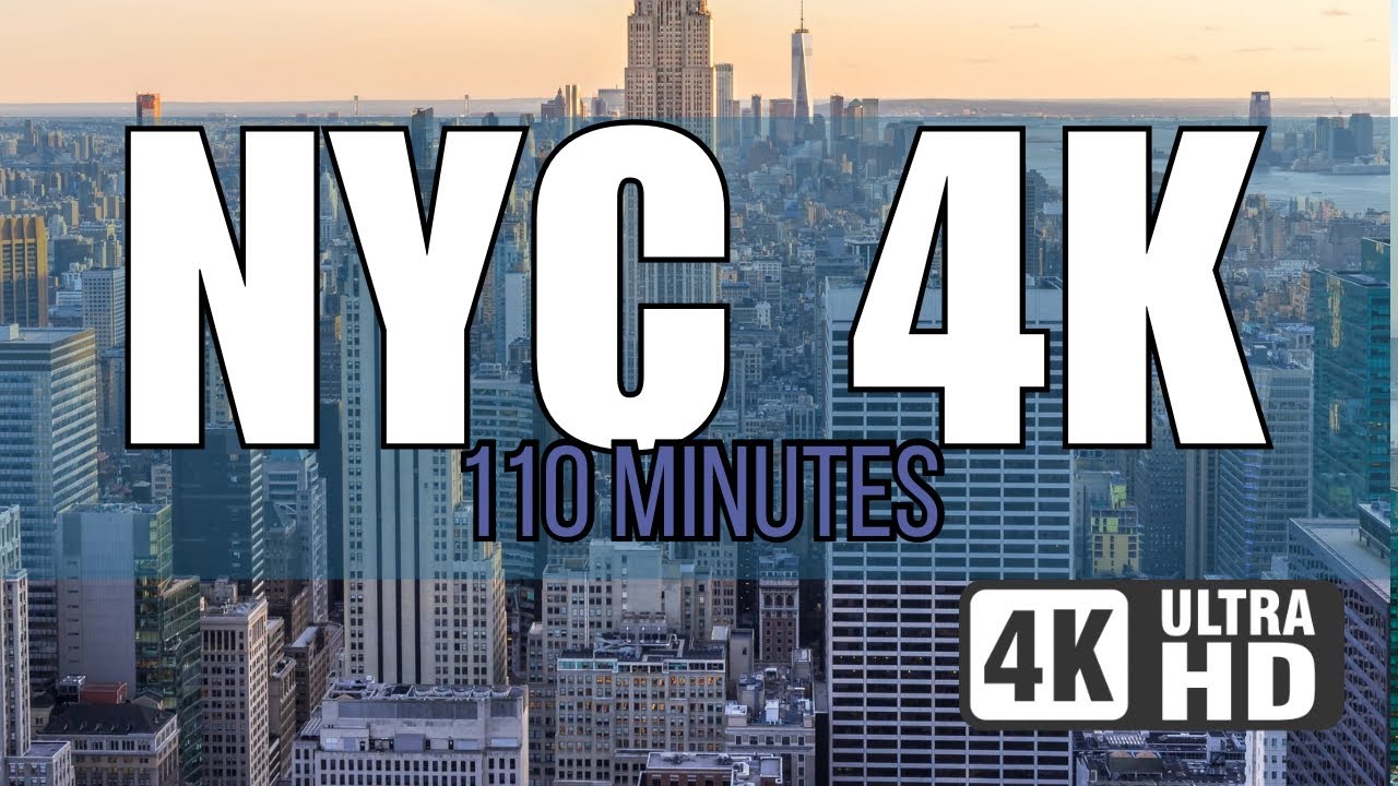 NYC Skyline 4K — 70 Minutes of Relaxing Drone Views