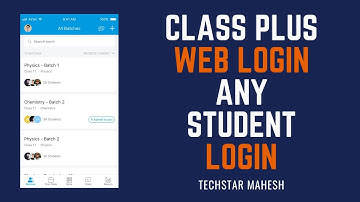 How to Web Login in classplus by Techstar Mahesh