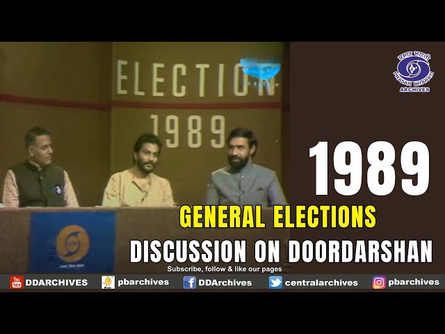 1989 general elections - Discussion on Doordarshan class=