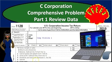 C Corporation Comprehensive Problem Part 1 Review Data Comp 1