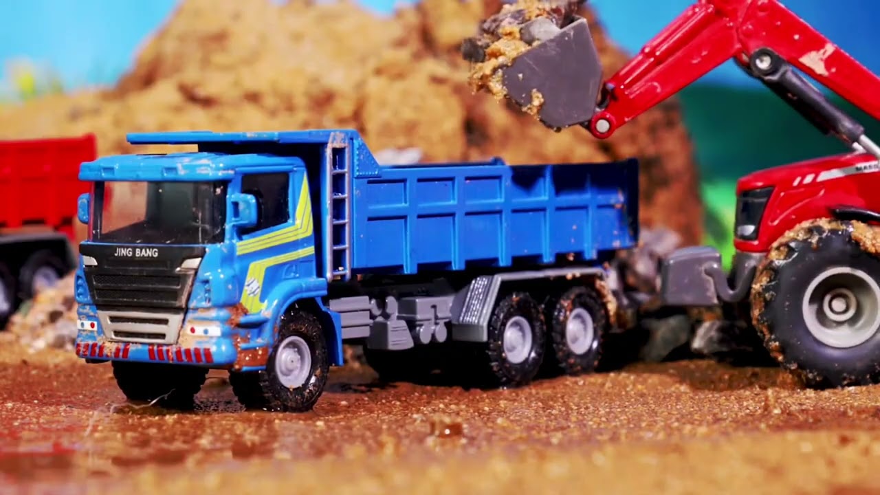 JCB & Truck Rescue Adventure: Fix the Broken Bridge । Tingar Tv ।।