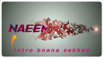 How to Make Particles Text Reveal Animation intro in Kinemaster in urdo Hindi | Naeem teach