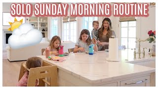 SOLO SUNDAY MORNING ROUTINE MOM OF 4 | MORNING ROUTINE 2023 | Tara Henderson Vlogs