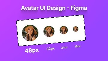Avatar UI Design in Figma Components | Using Variants Properties Feature. #figma #figmatutorial