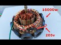 How to make permanent 16kw 205v copper coil generator capacitor tools
