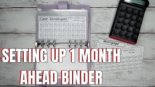 SETTING UP MY 1 MONTH AHEAD BINDER | HOW TO SAVE FOR 1 MONTH OF EXPENSES | Mom Of Five Budgets