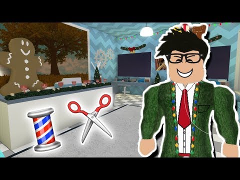Making A Festive Salon In My Town Roblox Bloxburg Youtube - working in my bloxburg movie theater and more roblox roleplay