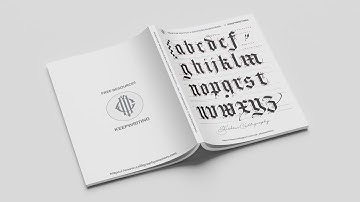 EASY Fraktur Calligraphy Alphabet Tutorial for Beginners