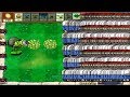 1 Gatling Pea Vs 9999 Zomboni Vs Gargantuar Plants Vs Zombies 