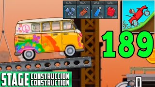 Hill Climb Racing - Hippie Van In Construction - Gameplay Walkthrough Part 189 Android,Ios