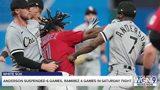 Tim Anderson, Jose Ramirez, and others get MLB suspensions for fight