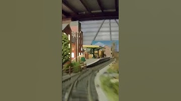 Cab View footage of new Model Railway backdrop paint scheme. #modelrailways