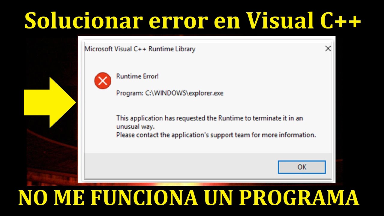 This application runtime to terminate. Microsoft Visual c++ runtime Library ошибка при запуске ПК.