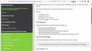 Settings Bill - part 1