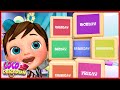 7 Days Of The Week - Kids Songs &amp; Nursery Rhymes | Coco Cartoon Nursery Rhymes