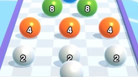 Ball Run 2048  - All  Levels Gameplay IOS  (PART  3 ) .