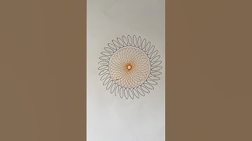 How many rotations did the pen make in total?🤔#art #satisfying #relaxing #spirograph #asmr #shorts