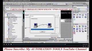 How to Backup (Upload) Program from SIMATIC TP900 Comfort HMI Using TIA Portal?