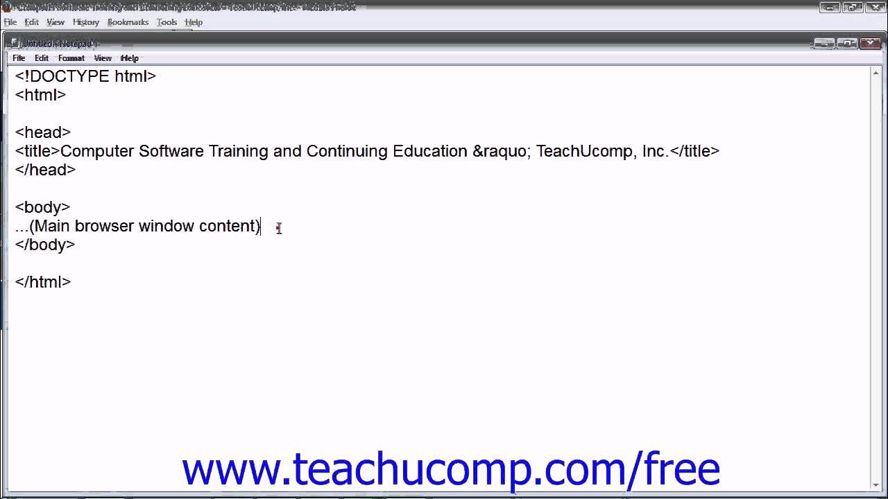 HTML5 and CSS3 Tutorial Body Tags Training Lesson 3.6 - YouTube