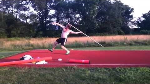 Summer Javelin Practice Short Approach Throw 1