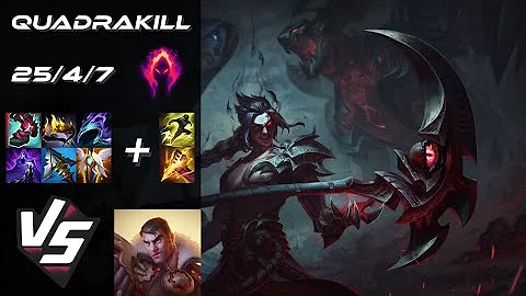 JUNGLE Kayn vs Jayce [QUADRAKILL] - EU Challenger Patch 25.23