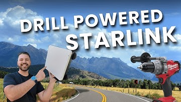 Starlink Mini Powered by Drill Batteries (DeWalt, Milwaukee, Makita)