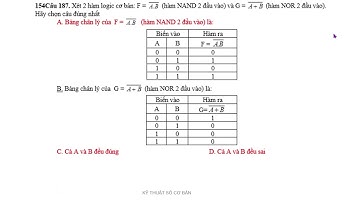 Cổng NAND và cổng NOR 2 đầu vào - V1
