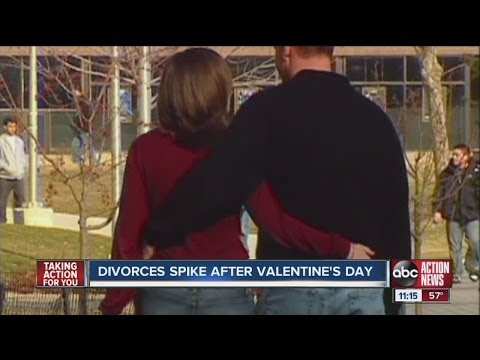 Valentine&rsquo;s Day marks arrival of divorce season