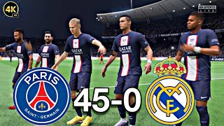 When Messi & Ronaldo & Mbape & Haaland & Neymar play together | Real Madrid vs vs Paris | EAFC24