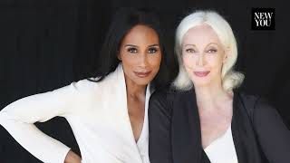 Carmen Dell'Orefice and Beverly Johnson BTS Photoshoot Cover of New You