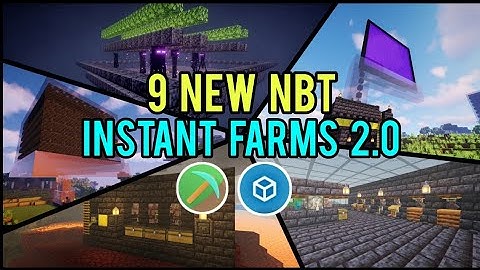 9 New Instant Build Farms Nbt for Toolbox And Horion Minecraft 1.19.51+