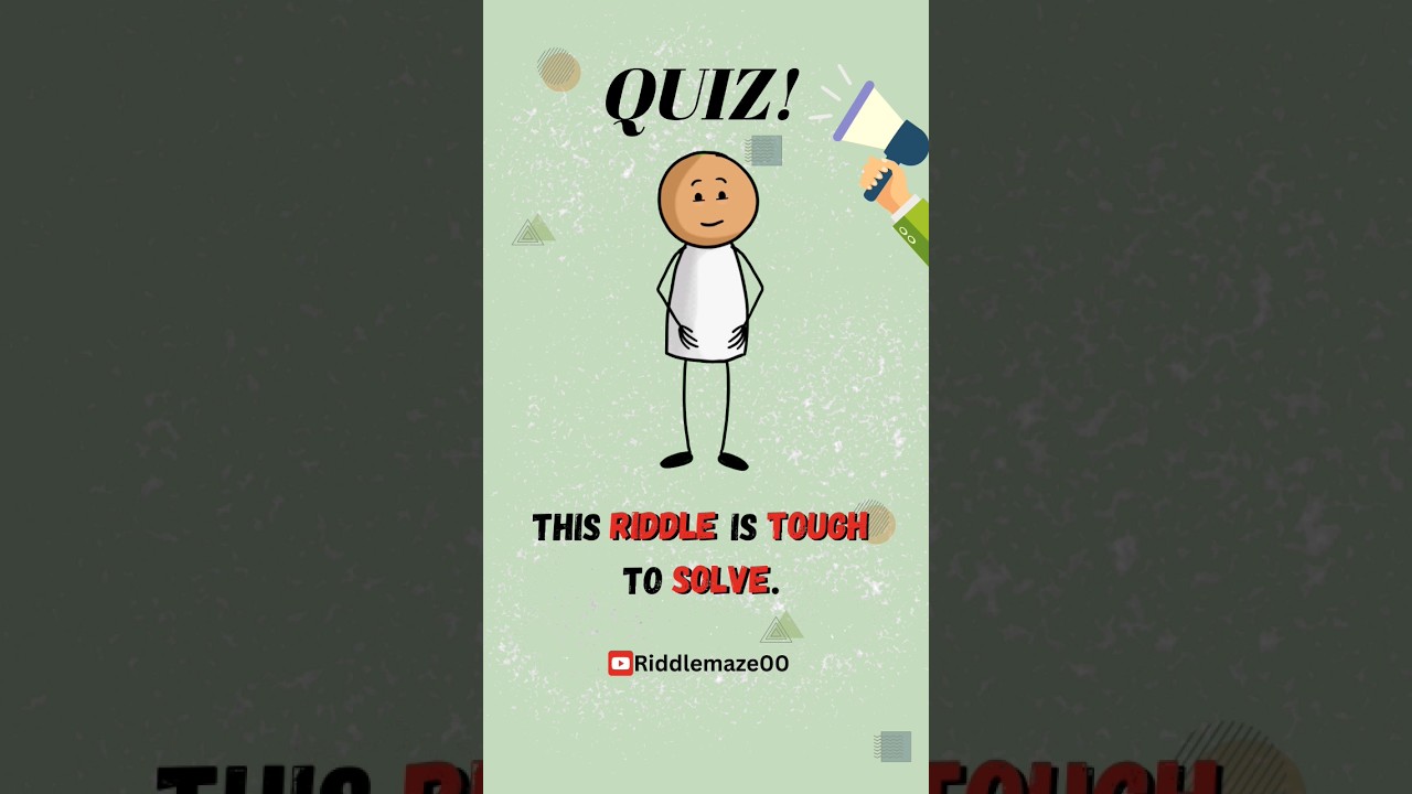 This riddle is tough to solve || Riddlemaze00 