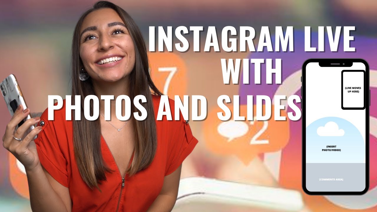 How to add slides & backgrounds on Insta Live 🌟 - YouTube