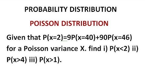 Poisson Distribution - Probability Distribution Problem