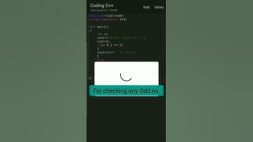 c++ program for checking Even and odd number