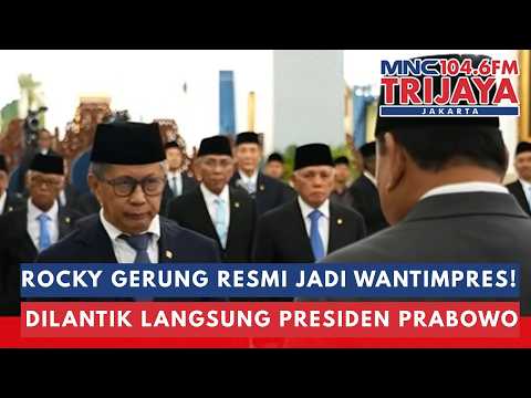 BREAKING NEWS: Rocky Gerung Inaugurated by Prabowo as Member of the Presidential Advisory Council...