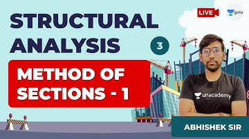 Method of Sections - 1 | Lec 3 | Structural Analysis | GATE Civil Exam Preparation | Abhishek Sir
