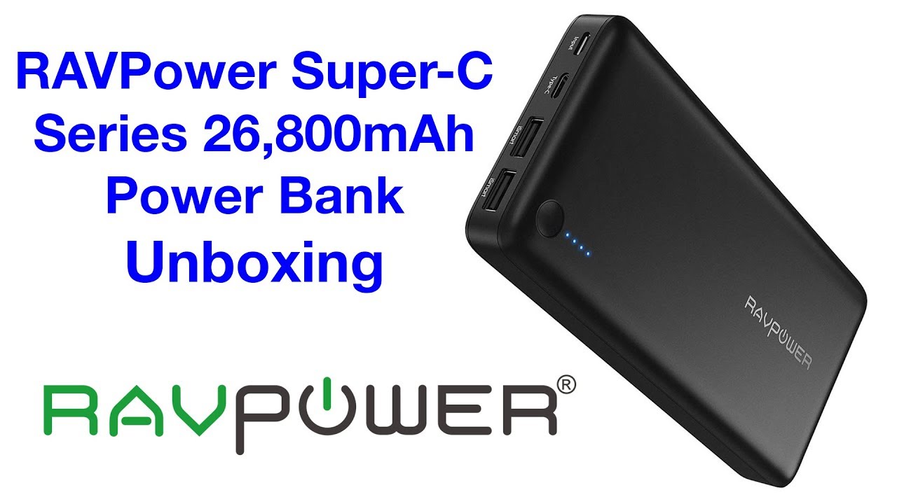RAVPower Super-C 26,800mAh Power Bank - YouTube