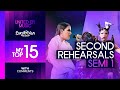 Eurovision 2024: Second Rehearsals - Semi Final 1 - My Top 15 | With Comments