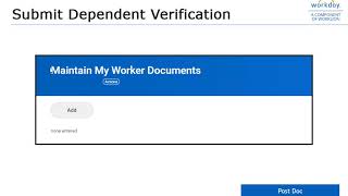 8 Completing Dependent Verification