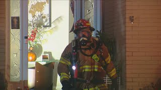 Mt Carmel home catches fire after being struck by lightning