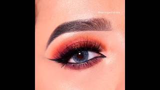 Bold Orange Smokey Eyes 🔥💖party Glam Makeup Tutorial ✨💗