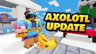 Axolotl Trainer Update in Roblox BedWars