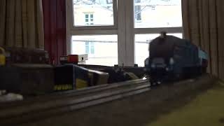B.M.Rly.S: HORNBY is, LNER Class A4 No.4489 'Dominion of Canada', was running on OO Gauge Layout.