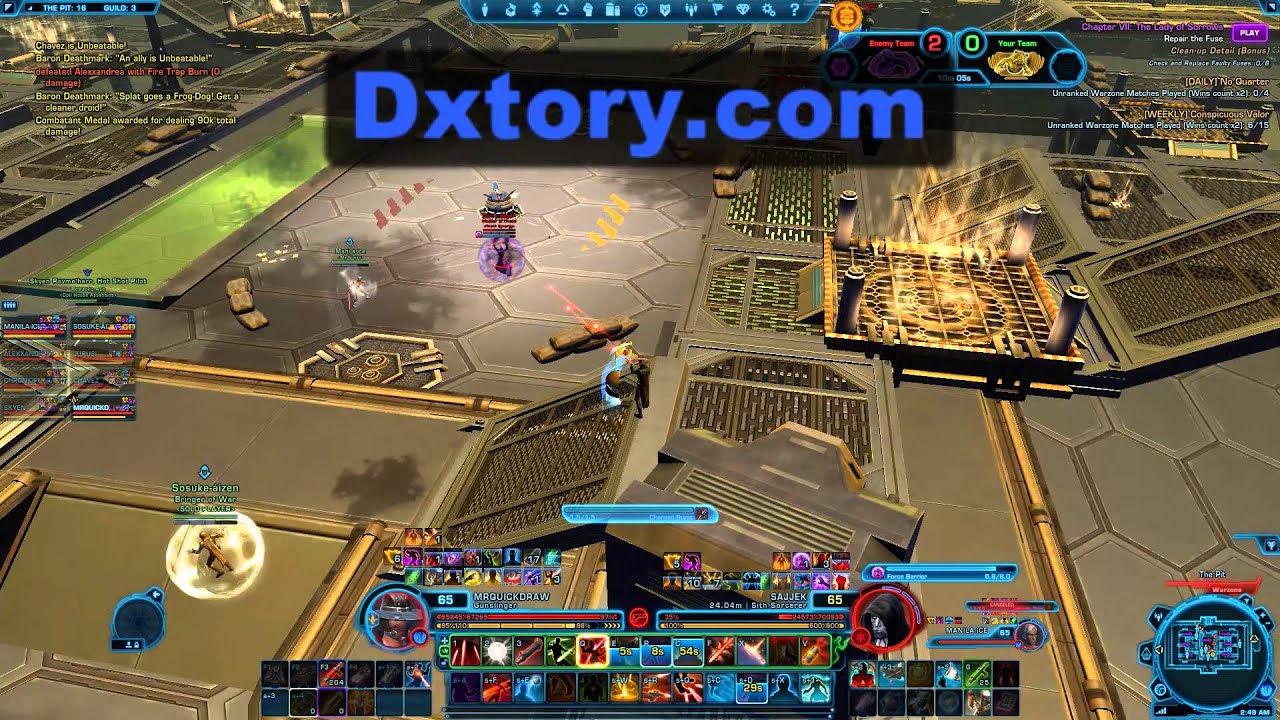 SWTOR Gunslinger PVP Level 65