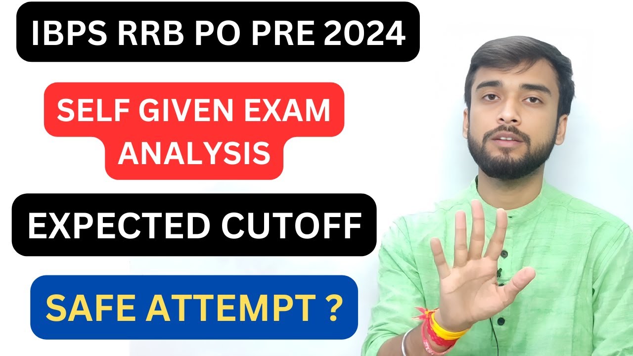 IBPS RRB PO PRE 2024 SELF GIVEN EXAM ANALYSIS | RRB PO EXPECTED CUTOFF ...